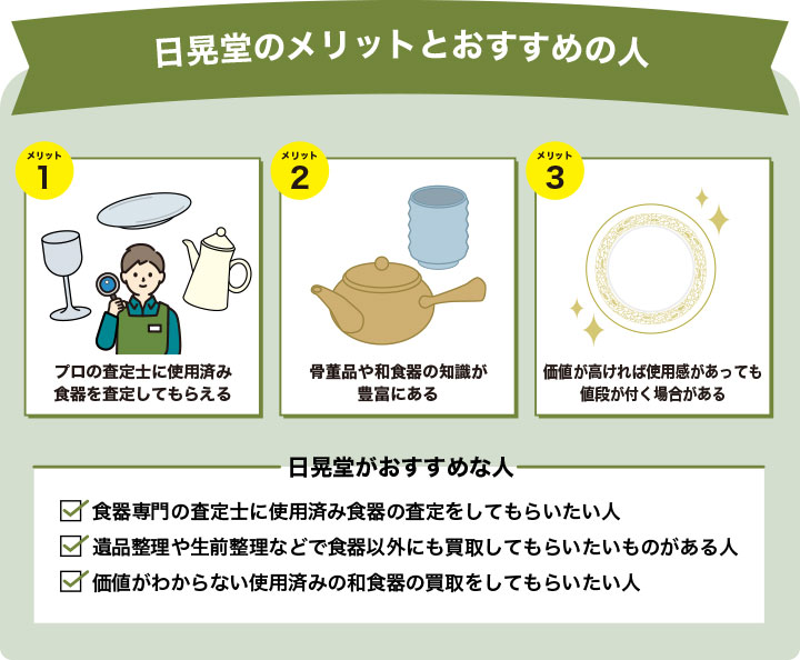 日晃堂のメリットを3つ解説した画像