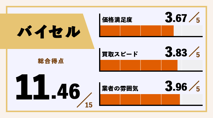 バイセルのレーダーチャート