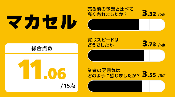 マカセルのレーダーチャート