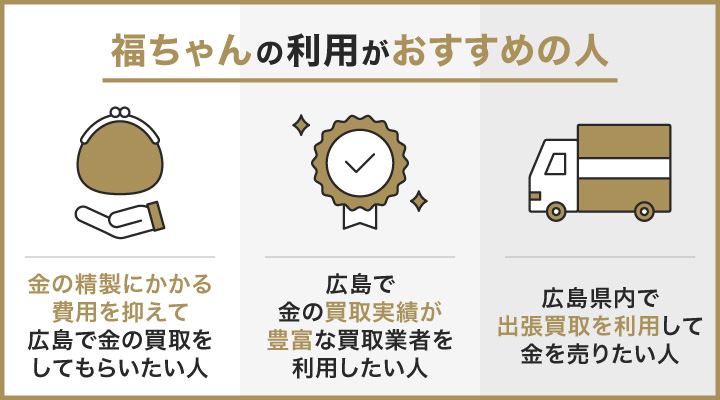 広島で金買取において福ちゃんの利用がおすすめの人の画像