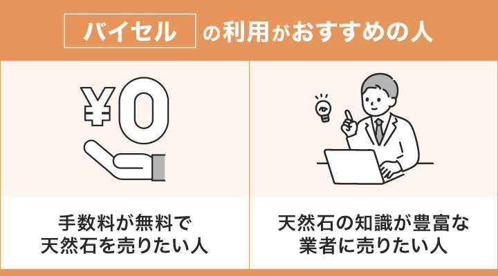 天然石買取においてバイセルの利用がおすすめの人の画像