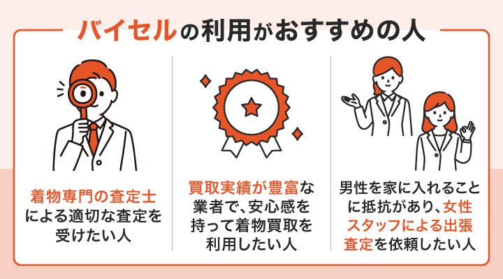 大阪で着物買取におけるバイセルの利用がおすすめの人の画像