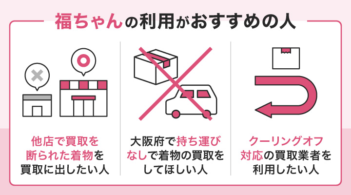 大阪で着物買取における福ちゃんの利用がおすすめの人の画像